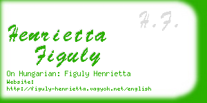 henrietta figuly business card